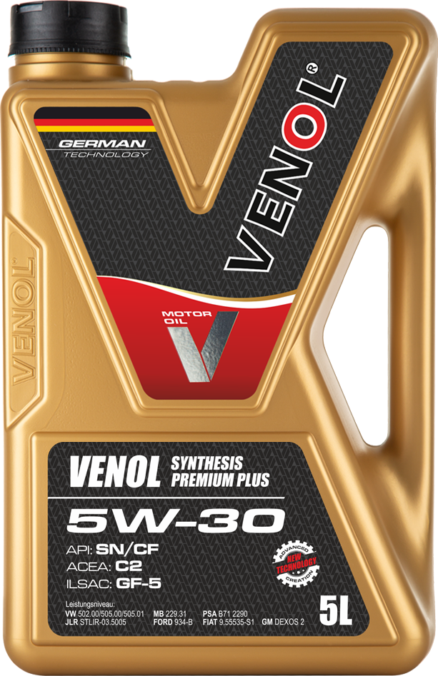 OLEJ_SILNIKOWY VENOL SYNTHESIS PREMIUM PLUS SN CF   5W30  C2  5L_P